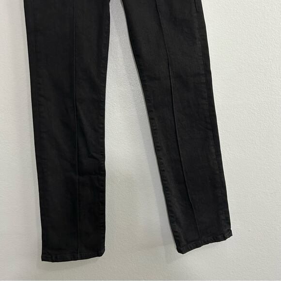 Frame Le Super High Jeans Straight Leg Exposed Zip Black Size 24 Rare - Picture 6 of 13
